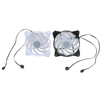 Quiet 120mm Infinitys Mirror LED PC Case Fan With AntiVibration Pad 4PIN PWM 800-1800RPM Coolers for Enhanceds Cooling