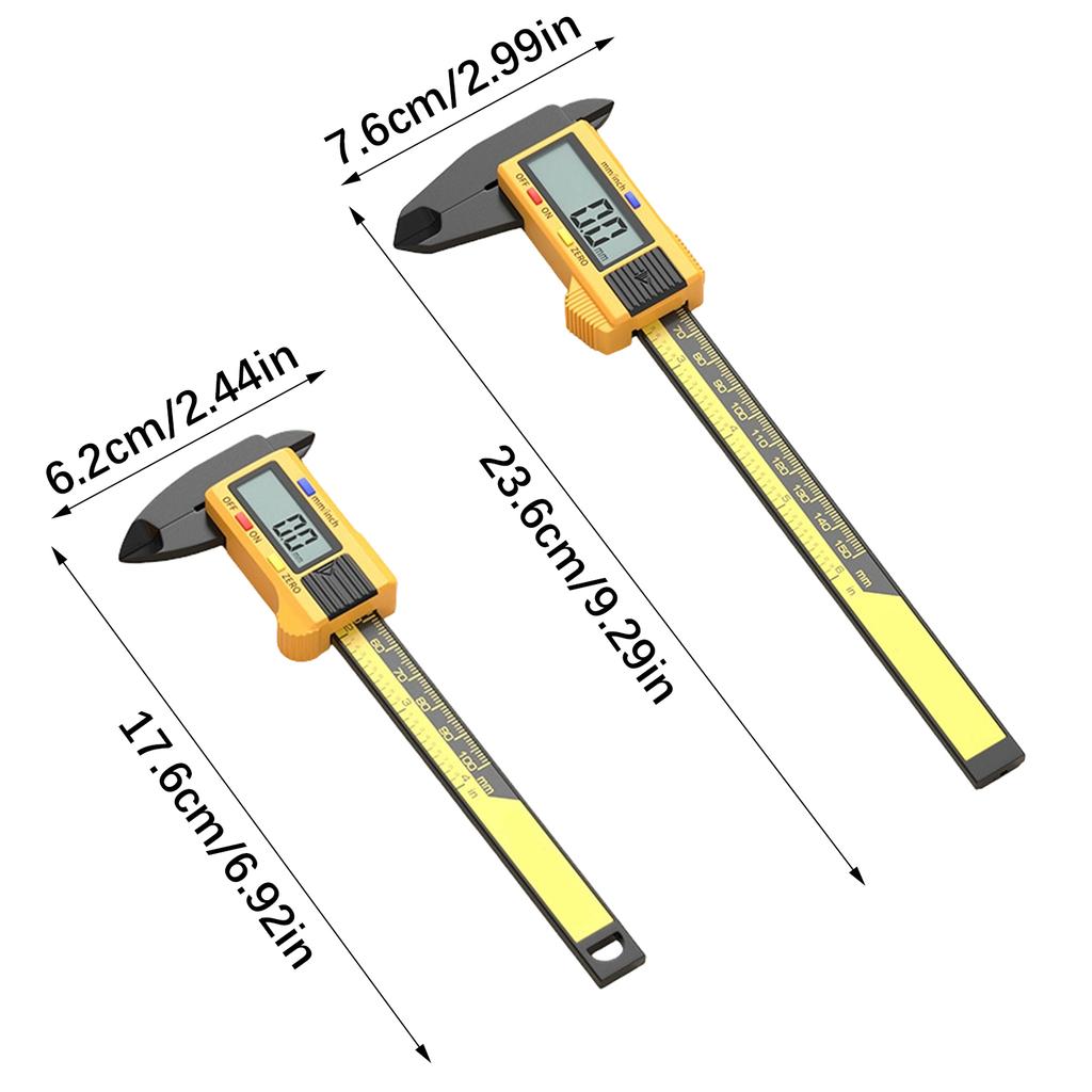 Digital Pachometer Plastic Caliper Professional Vernier Calibers Measuring Tool Depth Electronic Rulers