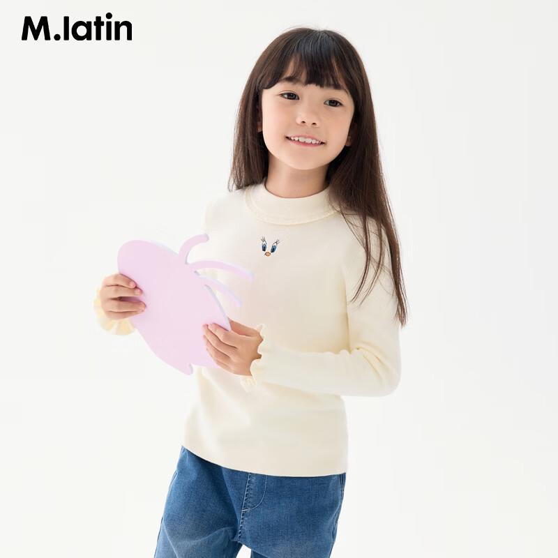 M.Latin Girls Tweety Embroidered Round Neck Sweater 160