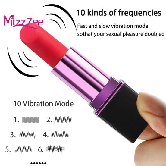 Femei Masturbare Ruj Forma Viteza de incarcare USB Vibrator 10 Stimulator punct G Femei Sex