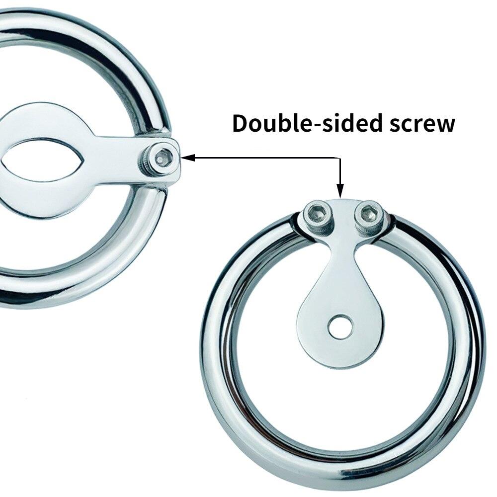 Edelstahl Männlich Cb Lock Tablet Keuschheit Lock Sex Spielzeug Penis Käfig Cuckold Harnröhren Keuschheit Cock Ring Slave BDSM