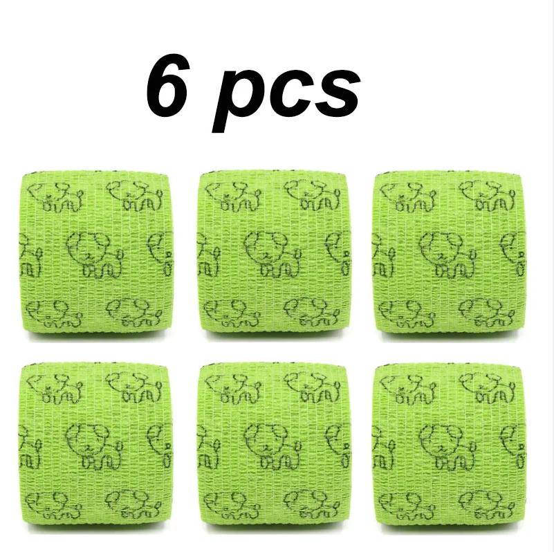 6 Pcs Self Adhesive Elastic Bandage for Sports Wrist Palm Finger Arm Shoulder Knee Ankle Pets Leg Tattoo Protection
