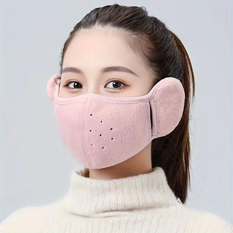 

Winter Windproof, Cold Proof, Warm Mask, Anti Freezing, Breathable Men S And Women S Earmuffs, Thickened Outdoor Cycling Mask розовый