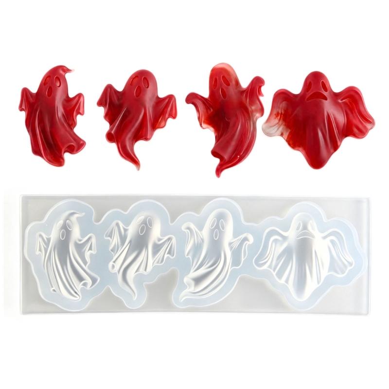 Halloween Resin Mold with Separate Cavities for Casting Pendants, Keychains, Magnets, and Themed Decorations in One Pour