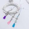 Cute Bear Bowknot Bead Pendants Phone Charm Straps Lanyard Purse Accessories