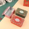 1 Stück Rechteckige Weißblechdose Süßigkeitenbox Geschenkaufbewahrungsbox Keksdose Metalldose Aufbewahrungsbox für Zuhause Weihnachts-Süßigkeitendosen Kindergeschenk