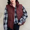 Warm Women's Winter Coat Fashion Stand Collar Loose Autumn Thick Sleeveless Parka Female Short Outerwear