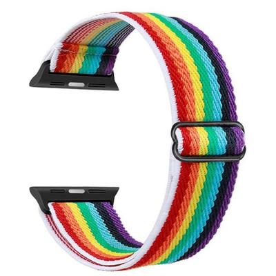 Bracelet - MY-MONTRE - Elastic Woven Nylon for Apple Watch 38/40/41mm - Multicolour - Adjustable - Breathable