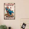 Vintage Metal Wine Poster Wall Art Bar Gift Sign