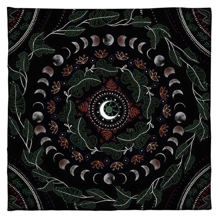 Moon Phases Tarot Card Tablecloth Altars Cloth Astrologys Divinations Tapestry