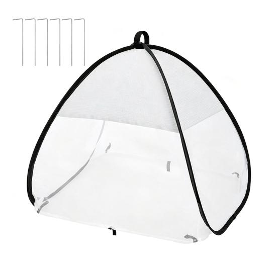 Pop-up Plant Cover Tent, Garden Bird Netting Shade Cover with Ground Stakes, Plant Sun Shade And Insect Barrier Netting for Outdoor Vegetables Fruits