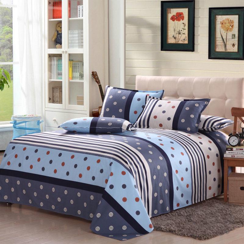 Flannel Cartoon Bed Sheet for Student Dormitory - Single/Double Bed, Free Shipping