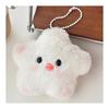 [Orirya] Cute Star-shaped Plush Keychain Beeping Mascot Charm Student Bag Decoration Fluffy Star Key Chain Present Gift