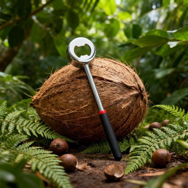 Stainless Steel Manual Coconut Opener Puncher 1Pc Professional Coconut Hole Punch Tool for Coconuts Nuts Hard Shells