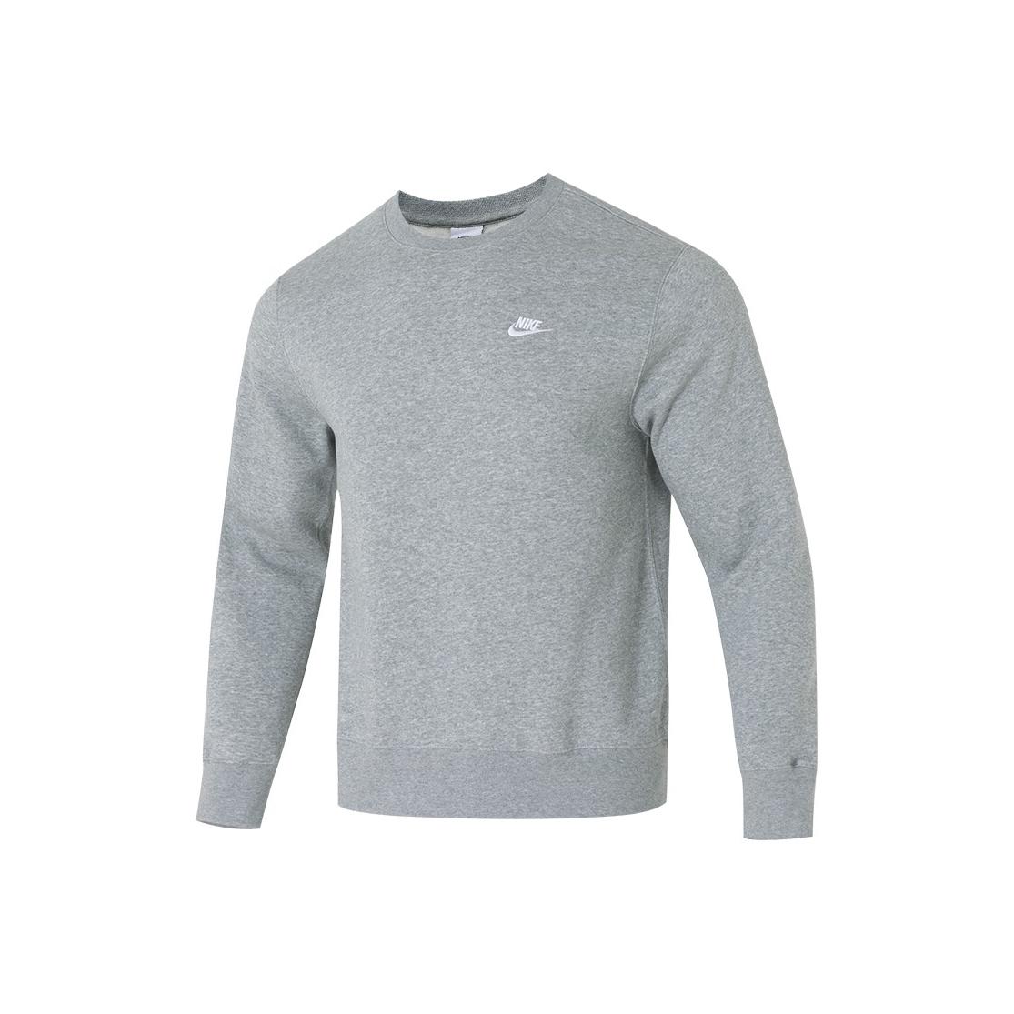 Nike Men s Grey Breathable Crew Neck Pullover Long Sleeve Sweatshirt M