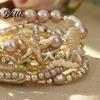 Starfish Beaded Bracelet 1 Set Bohemian Bracelets for Women Coastal