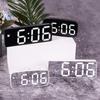 Creative Mirror Alarm Clock Multi Function LED Clock Makeup Mirror Alarm Clock Battery Plug In Dual Purpose Alarm Clock