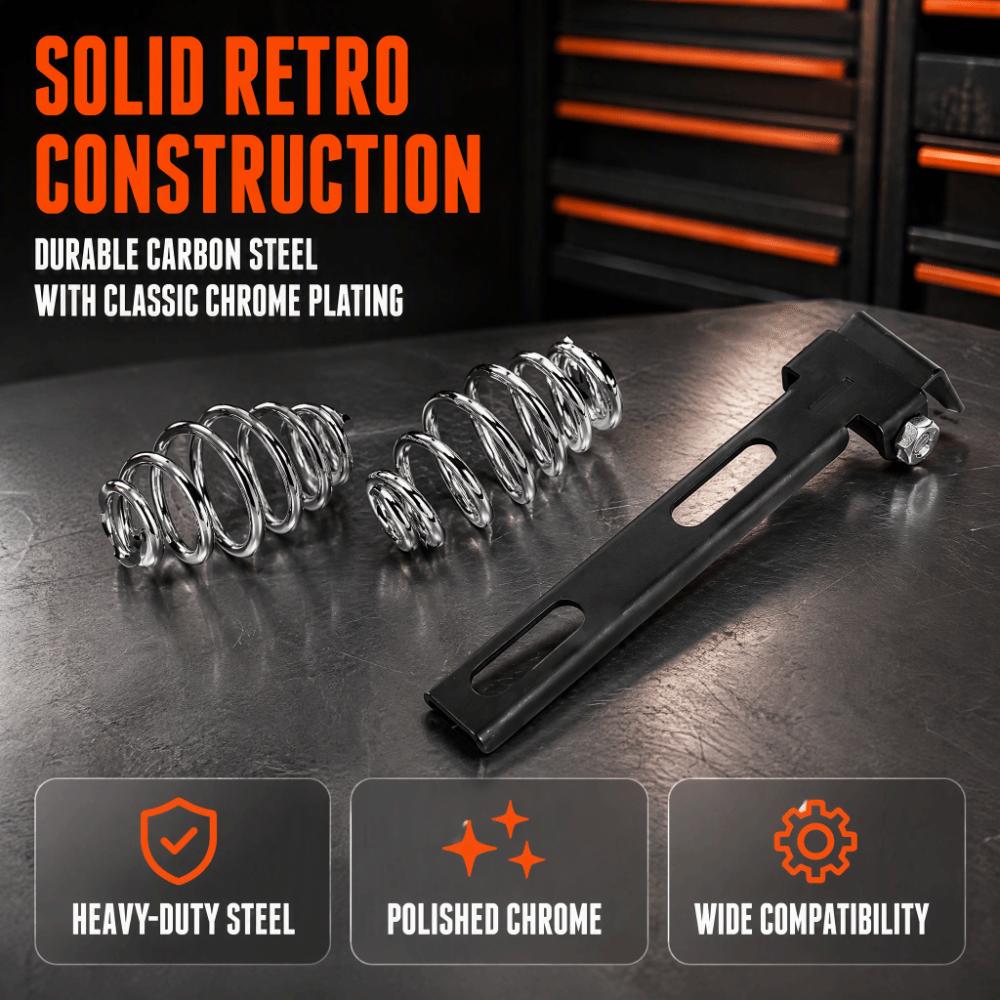 Support Bracket Seat Spring Bracket Kit Chrome Coil Motorcycle Solo Seat Kit For Bobber Chopper