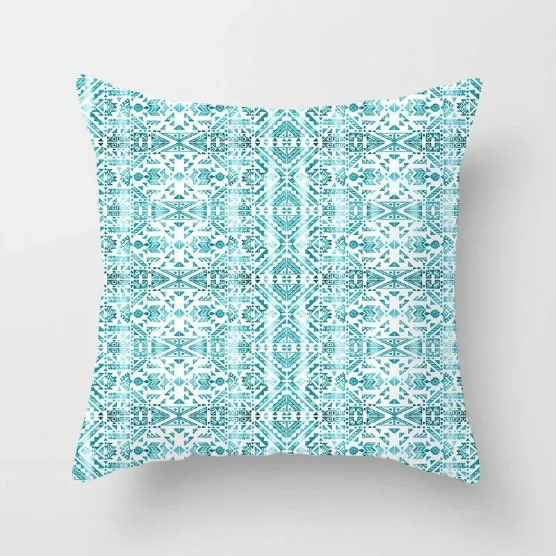 Modern Geometric Print Pillowcase Sofa Lumbar Pillowcase Mint Green Pillowcase Home Decoration Cushion Cover