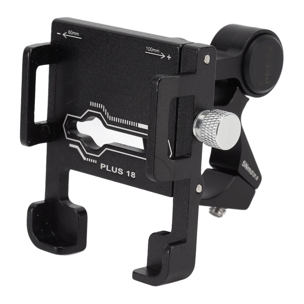 Sykkeltelefonholder Aluminiumslegering Roterende Motorsykkeltelefonholder for Sykkel Motorsykkel