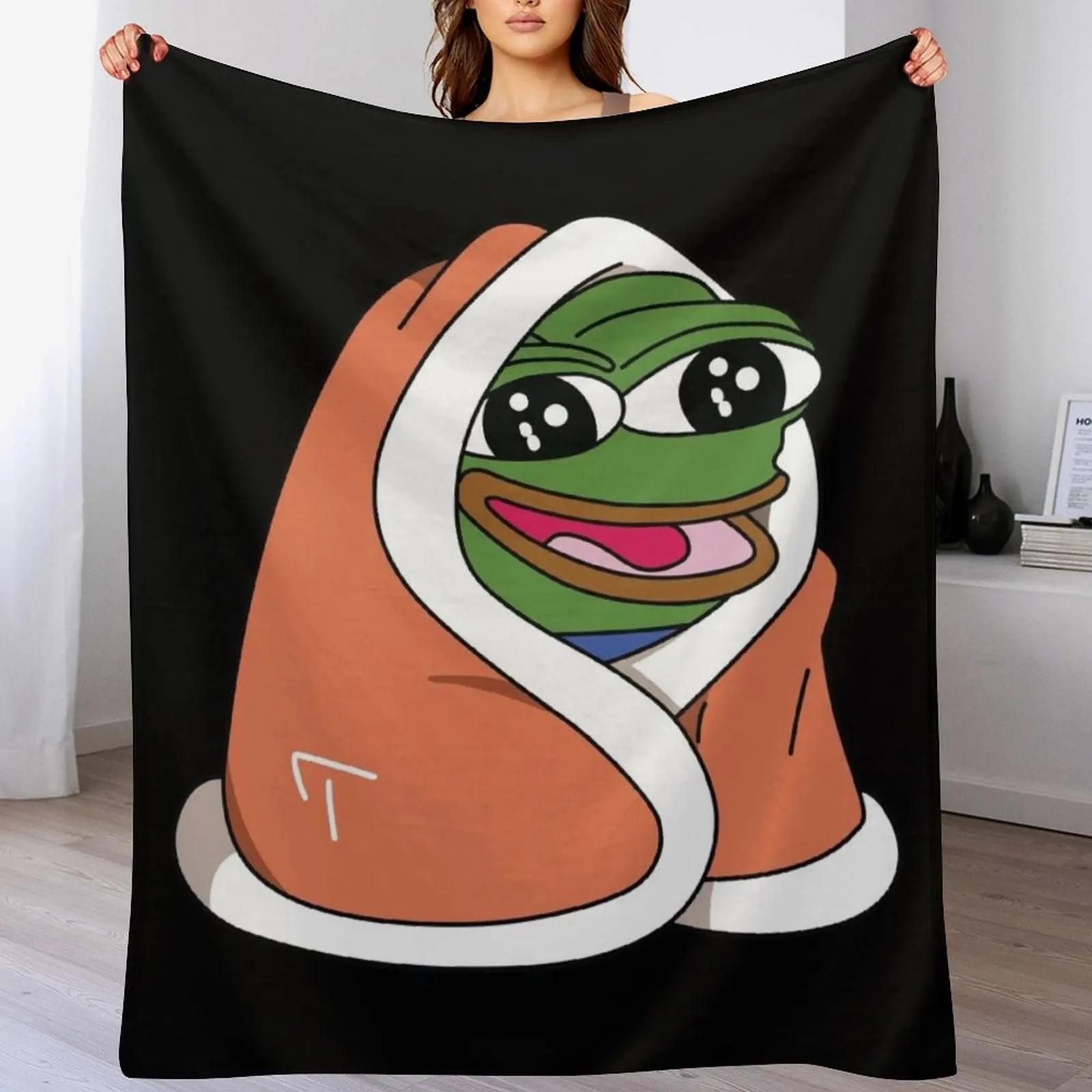 

peepoBlanket Emote High Quality Throw Blanket Warm Comfortable Blanket for Office Napping 102x76cm(40x30in)