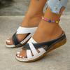 Womens Cross Strap Sandals With Pu Upper And Rubber Sole For Summer Beach Wear