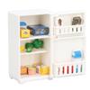 1 : 18 Dollhouse Miniature Refrigerator Cartoon Cute Dollhouse Fridge Model Decorative Miniature