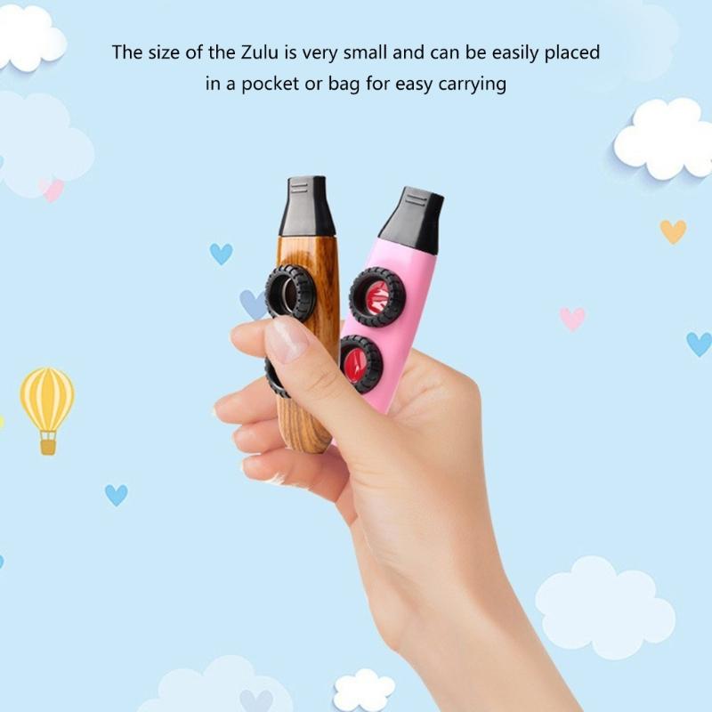 ABS Double Membranes Kazoo Portable Double Hole Kazoo Accompaniment Musical Instrument Gift for Child and Adult