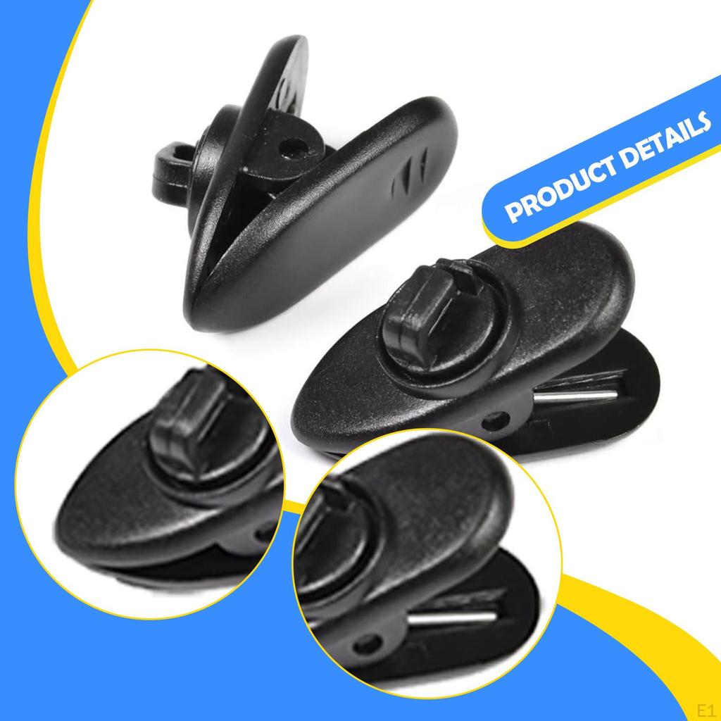 100 Pieces Clips for Earphone Wire Headset Cord Clamps Degree Rotate Black Headphone Cable Holders