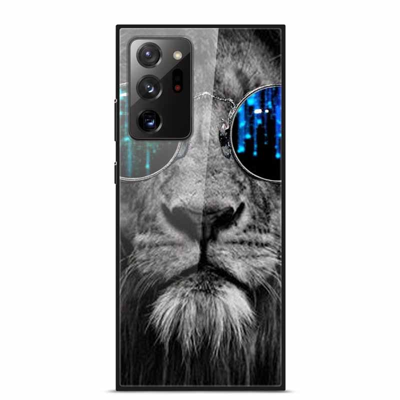 Glass Back Cover For Samsung Note 20 Ultra Case Tempered Glass Case For Samsung Galaxy S21 Ultra Case S 21 Note20 Ultra Funda