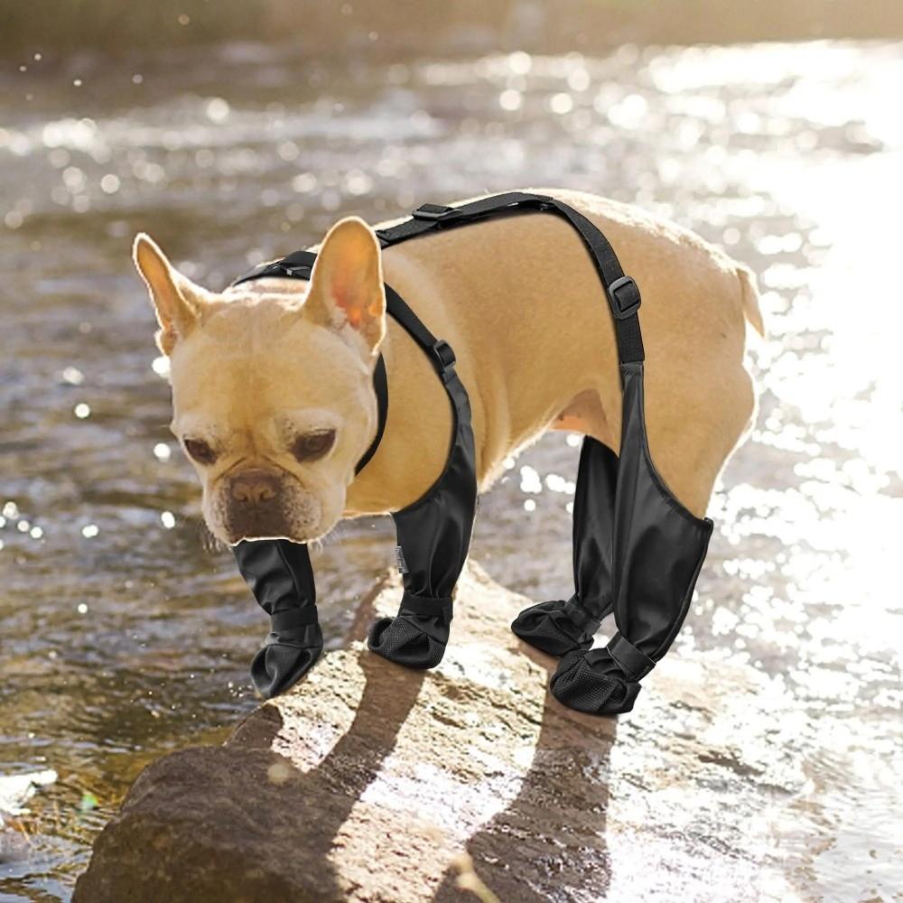 Anti-fall Waterproof Dog Shoes Anti-Slip Dirty-proof Pet Paw Protector Adjustable Dog Suspender Sock Pet Outdoor