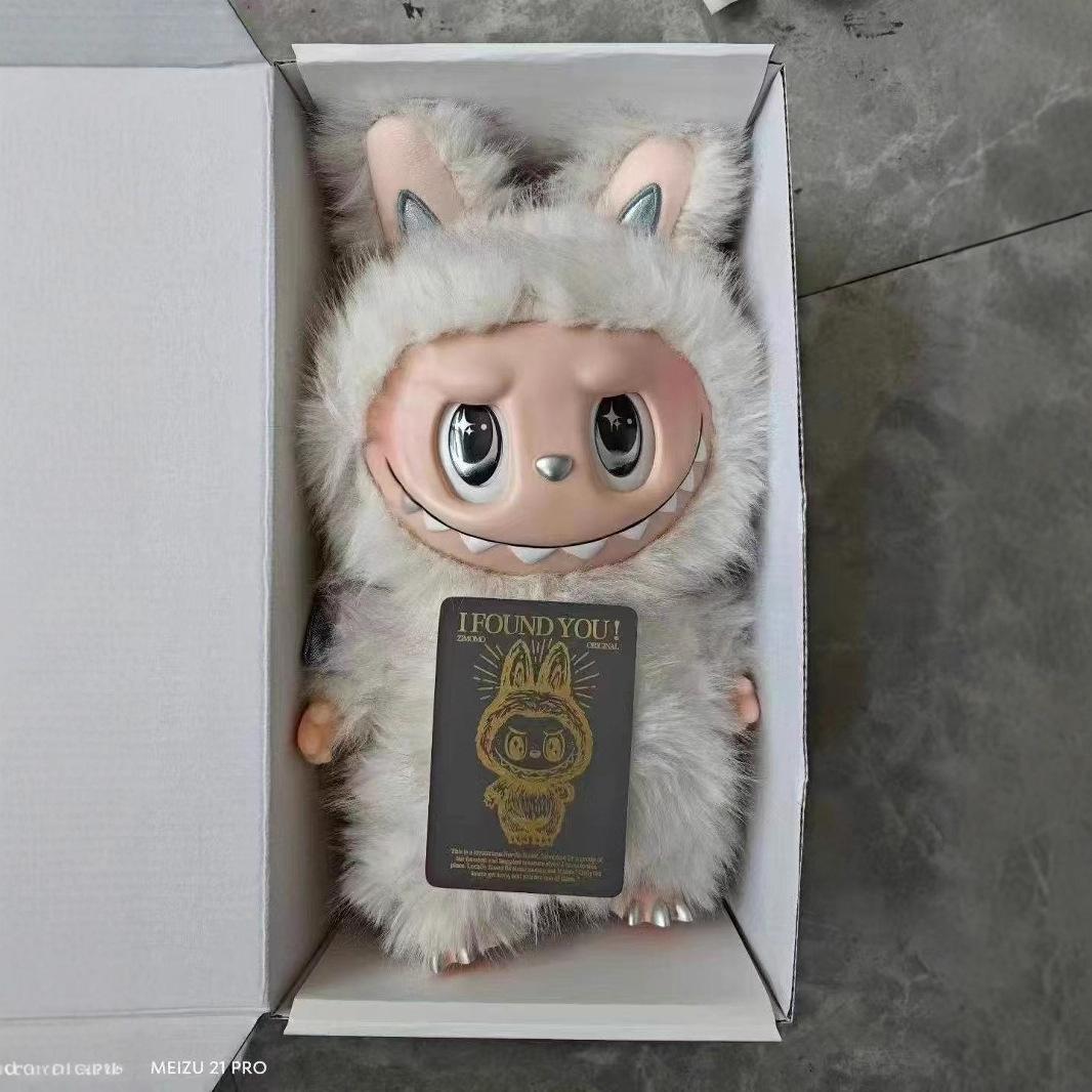 

Высококачественная 38-сантиметровая большая кукла LABUBU ZIMOMO Великий лидер, LABUBU АРХАНГЕЛ Виниловая плюшевая кукла Archangel（38cm）