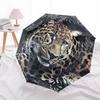 1pc Leopard Print Folding Umbrella | Elegant Design, Fashionable Accessory, Durable Construction, Sturdy Ribs yy251107034