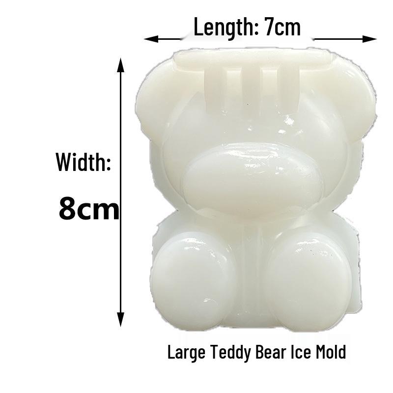 Influencer Bear Rose Silicone Ice Mold - Easy Release, Food-Grade Creative Ice Tray