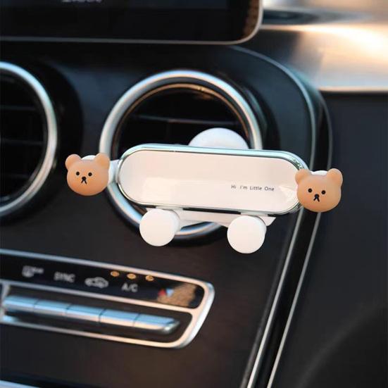 Cute Cartoon Air Vent Phone Holder 360 Degrees Rotatable Car Mount Universal Phone Mount  Easy One-Hand Operation Fun Dashboard
