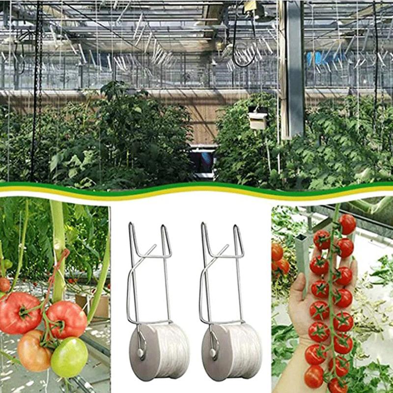 Buy Greenhouse Growing Tomato Hook Trellis Roller Vegetable Planting
