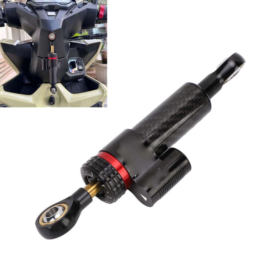 Motorcycle Steering Damper Aluminum Alloy Anodized Directional Steering Damper Bracket for 125 150 Scooter