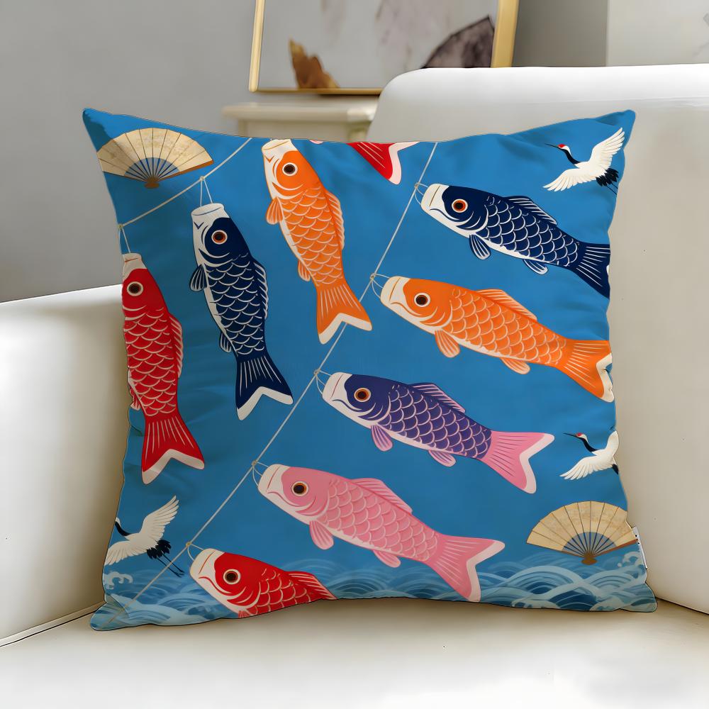 

Style Japanese Style Cushion Cover Soft EasyWash Pillow Case Versatile for Couch Bed Travel and Office 30X30cm