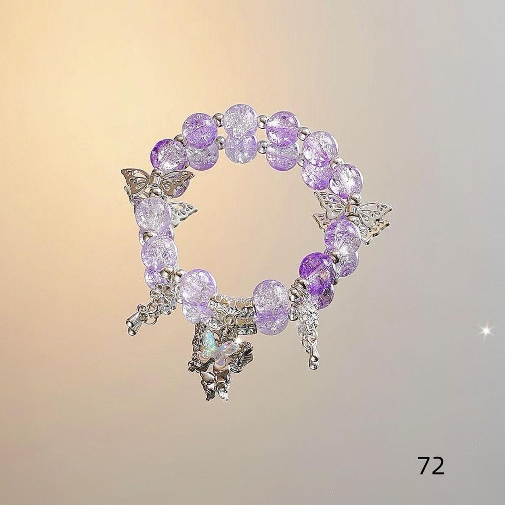 Mori Style Mermaid Crystal Bracelet - Sweet, Versatile Design for Women, Students, and Best Friends.