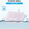 2pcs Small Clear Plastic Storage Containers Portable Plastic Bead Storage Solution With Smooth Edges For Everyday Use