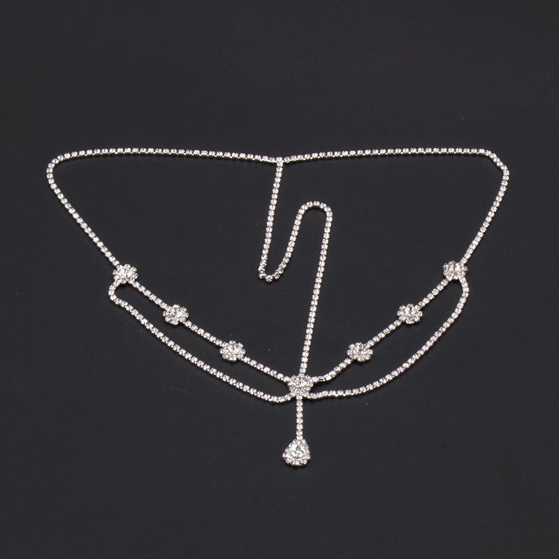 Elegant Rhinestone Forehead Jewelry: Bohemian Bridal Hair Accessories & Versatile Korean-Style Headdress Hairband (2022 Popular).