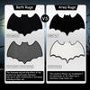 Xuhal Bat Rug Gothic Rug Welcome Mat Soft Indoor Modern Area for Living Room Bedroom Home Decor Nursery Holiday Decorative