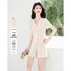 Women's V-neck Summer Outfit Set