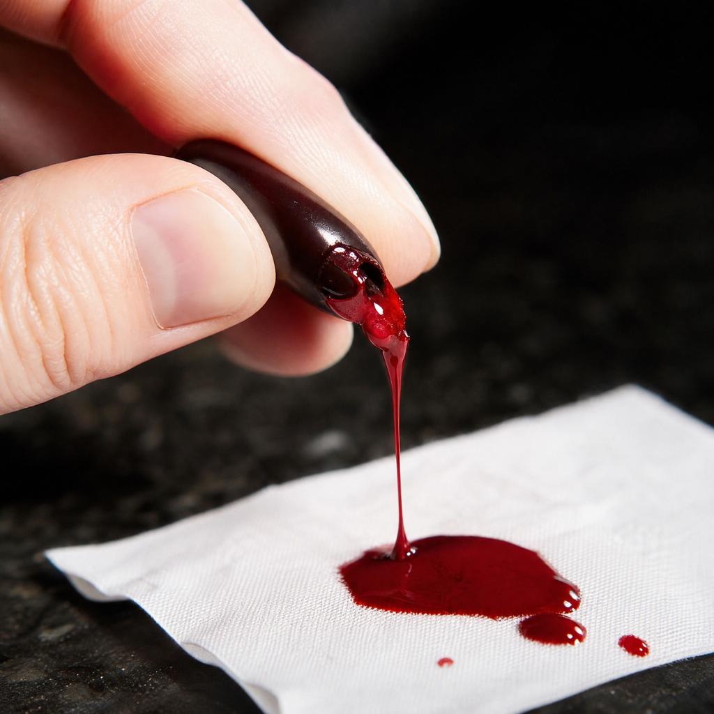 Sangre Falsa para Bromas, Regalos para Fiestas de Halloween y Accesorios Divertidos para Disfraces