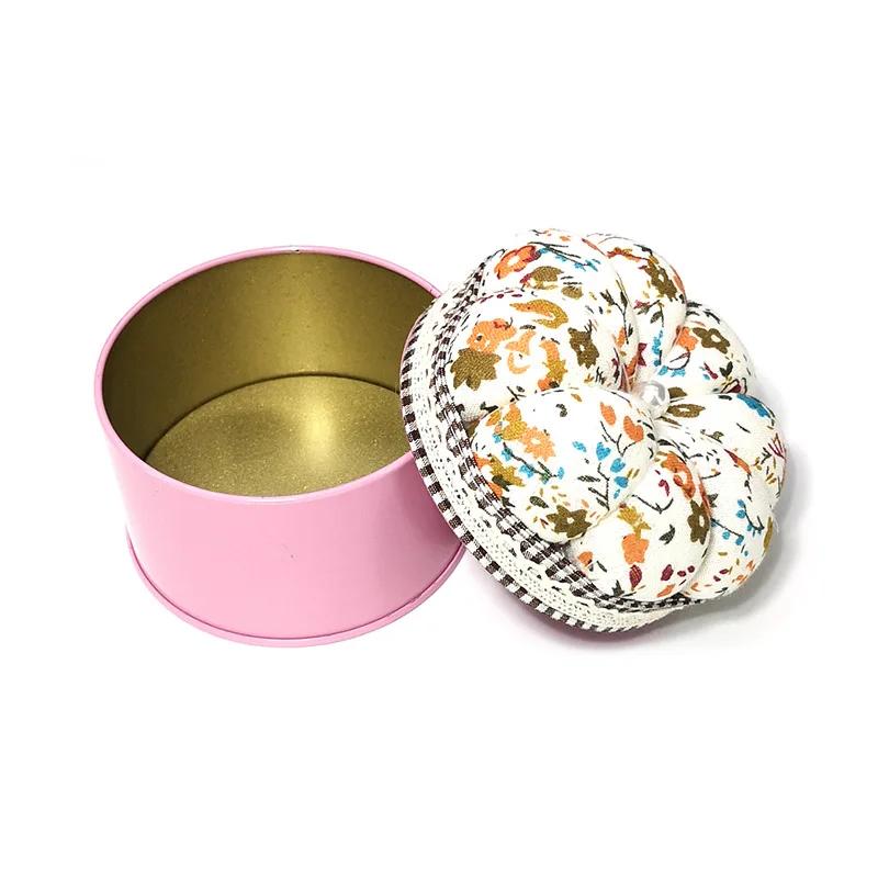 Pumpkin Shap Sewing Pin Cushion Needlework Craft Sewing Pin Storage Box Button Storage Handcraft Needle Holder