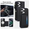 For iPhone 16e/16 Pro Max Wallet Case, Support Wireless Charging with RFID Blocking Card Holder, Wallet Detachable Magnetic Case