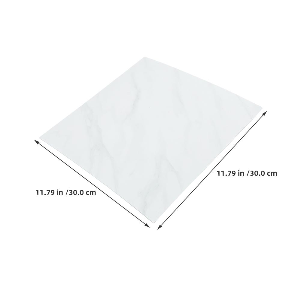 12 Pcs Backsplash Tile Decal Stickers Marble Pattern Self-adhesive Wall Waterproof
