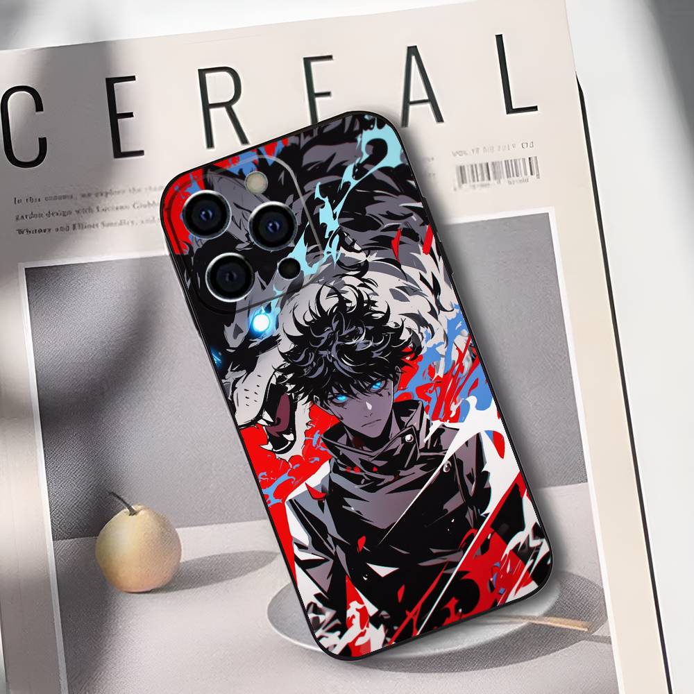 M-Megumi F-Fushiguro Phone Case For IPhone 17,16,15,14,13,12,11,Plus,Pro,Max,Plus,XS,soft case Black silicone