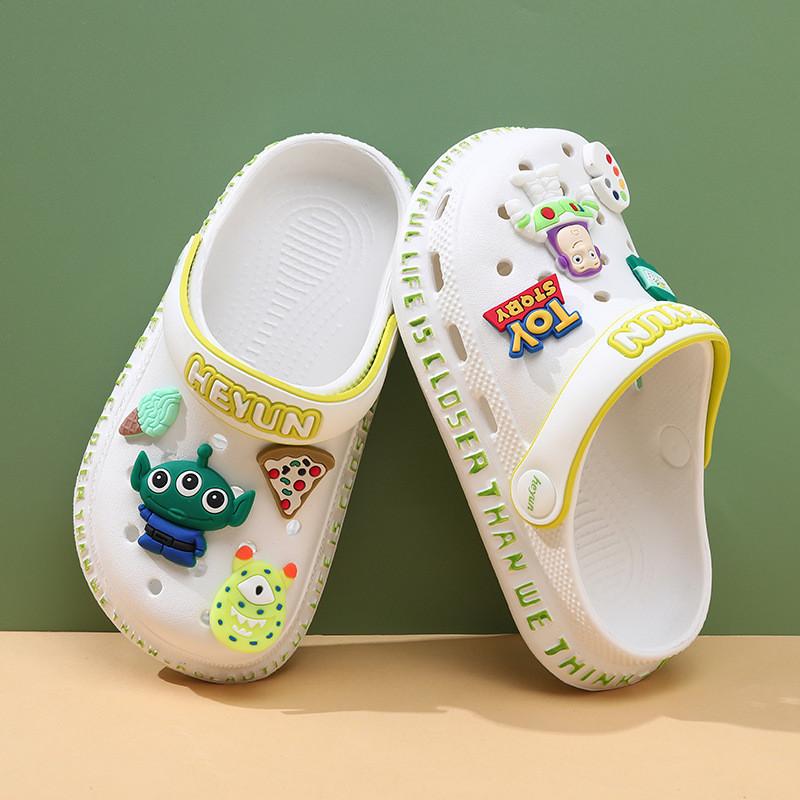 Stylish Cartoon Kids Hole Shoes Breathable Summer Sandals For Boys And Girls Comfortable Eva Design