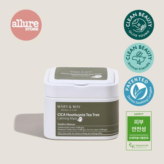[Skin soothing] Marienmay Cica Houttuynia cordata tea tree calming mask pack 30 sheets,Korean mask pack